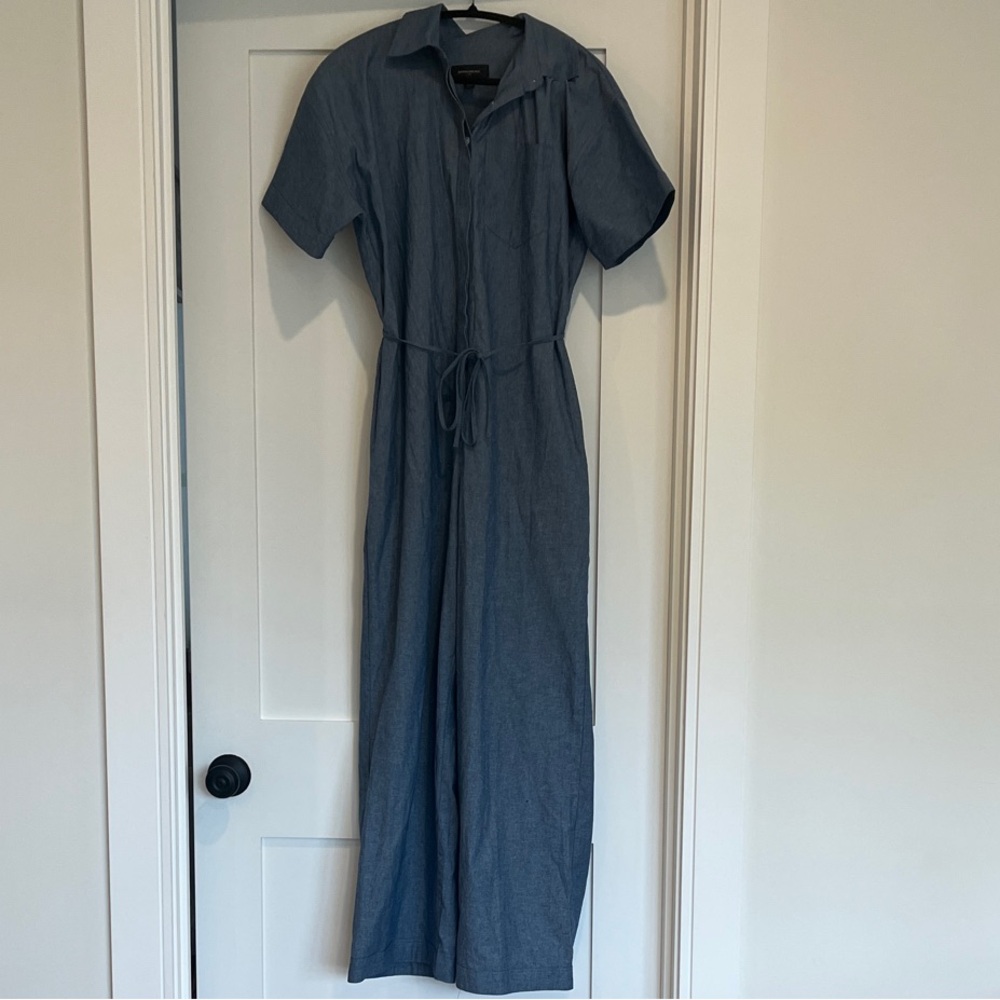 Blue Denim jumpsuit with pockets!